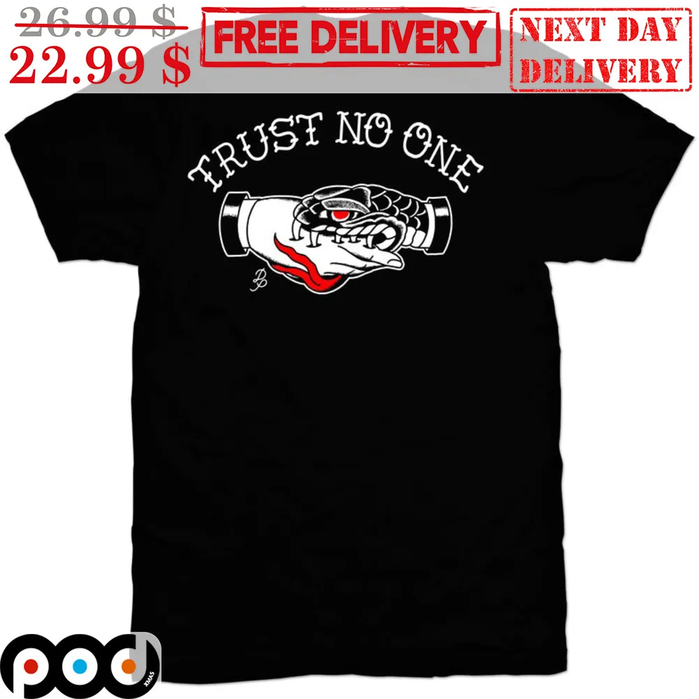 Handshake Snake Bite Trust No One Shirt