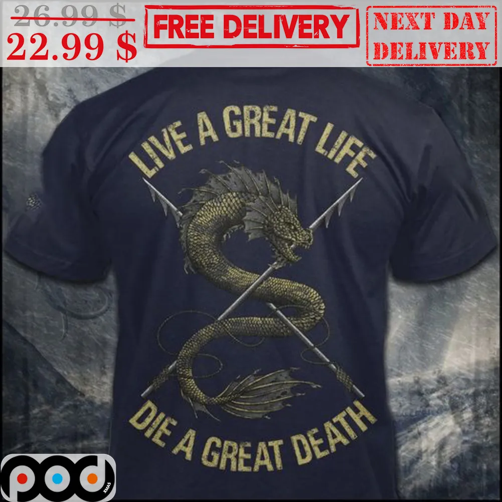 Monster Live A Great Life Die A Great Death Shirt