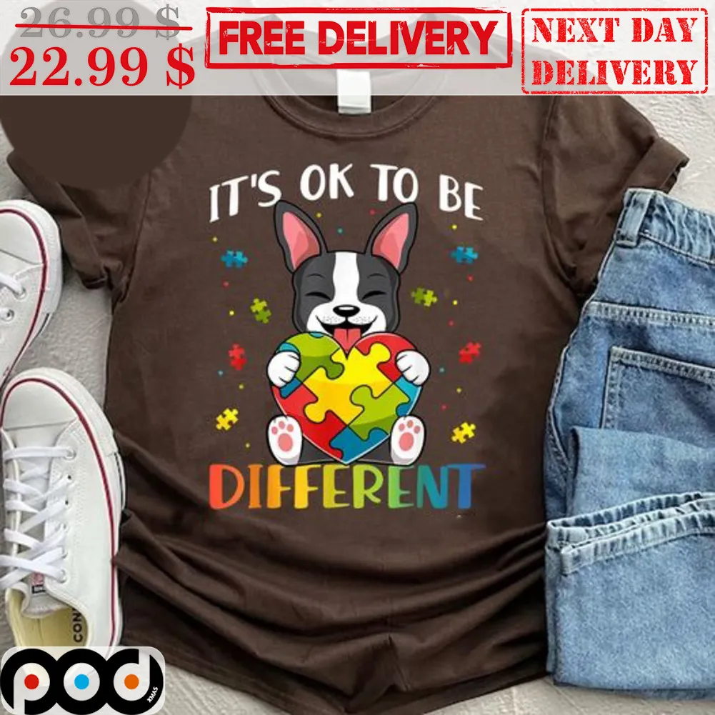 Dog Autism It's Ok To Be Different Shirt