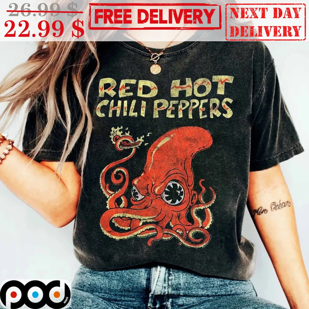Octopus Red Hot Chili Peppers Shirt