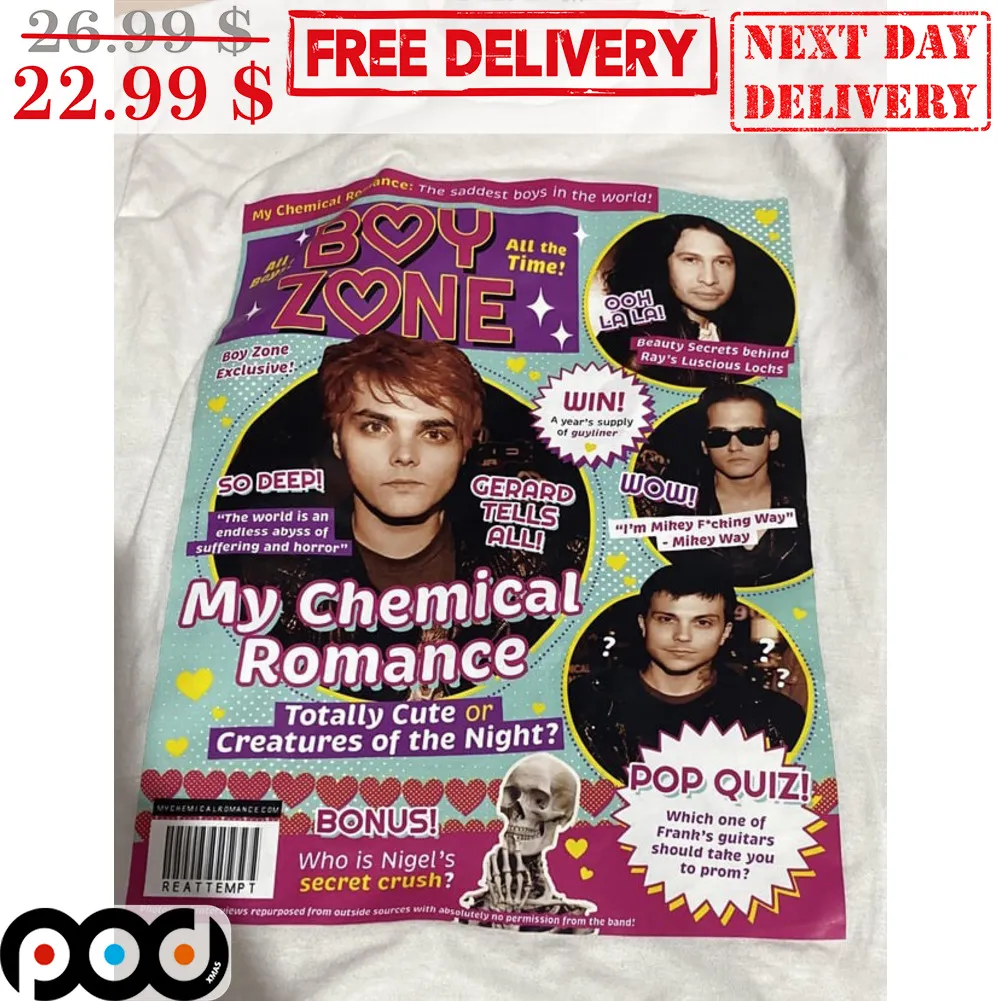 Boy Zone My Chemical Romance Shirt