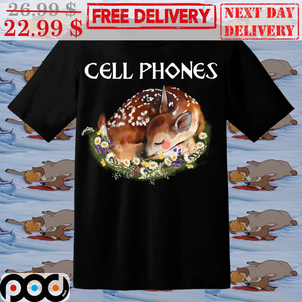 Deer Sleep Floral Cell Phones Shirt