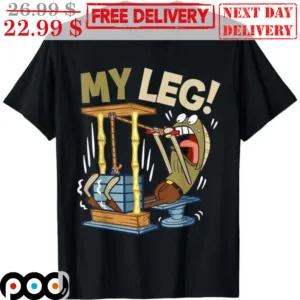 Fred Spongebob My Leg Shirt