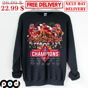 Kansas City Chiefs Champions 2024 Signature Team Super Bowl 2024 NFL Vintage Shirt