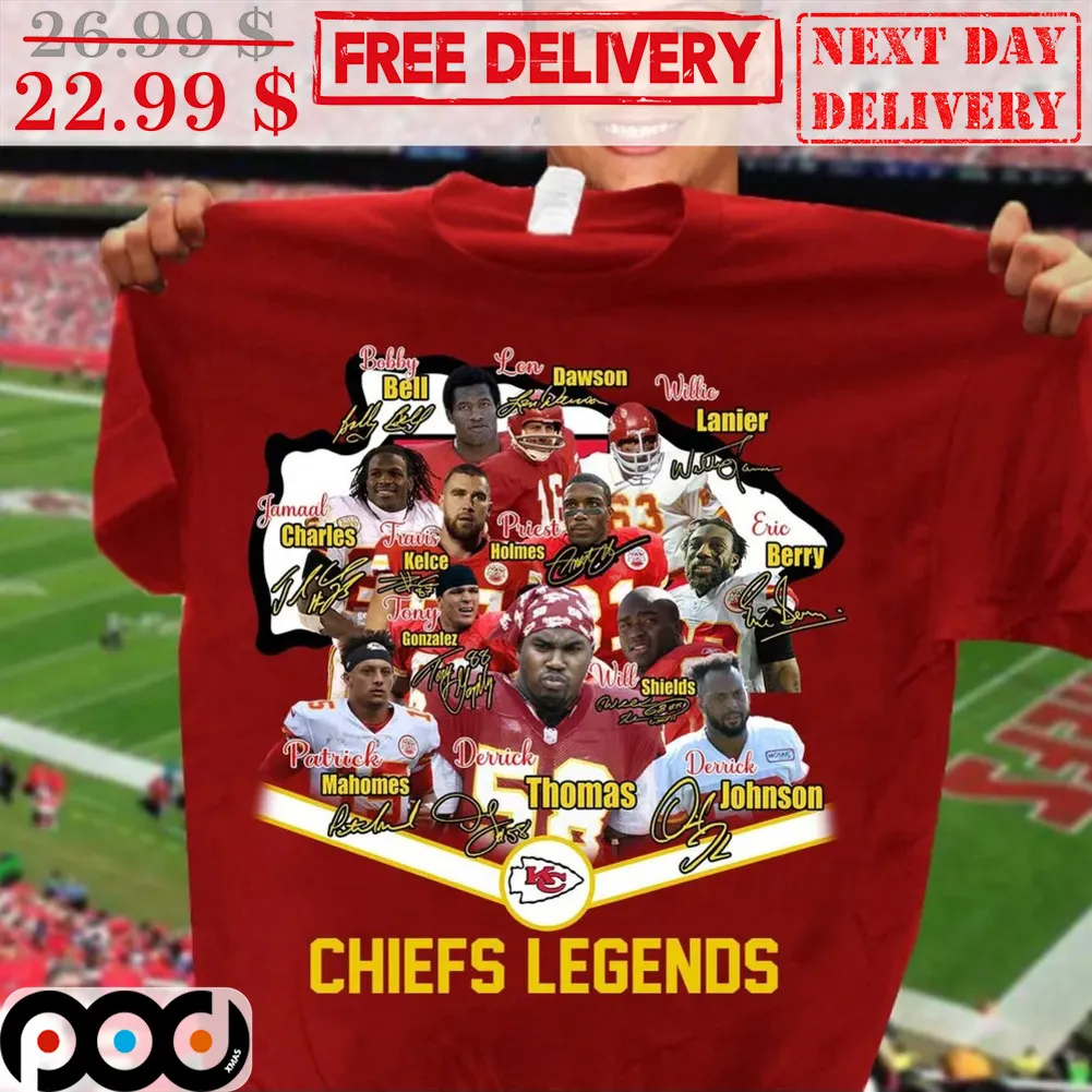 Kansas City Chiefs Leagends All Time Great NFL Super Bowl 2024 Signature Team Shirt