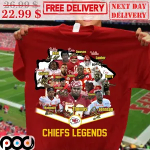 Kansas City Chiefs Leagends All Time Great NFL Super Bowl 2024 Signature Team Shirt
