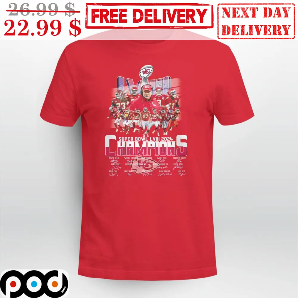 Kansas City Chiefs Super Bowl 2024 Signature NFL Shirt