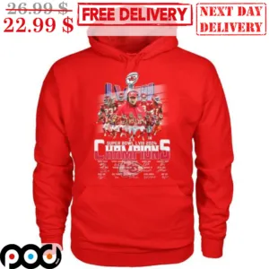 Kansas City Chiefs Super Bowl LVIII 2024 Champions Signature Super Bowl Shirt