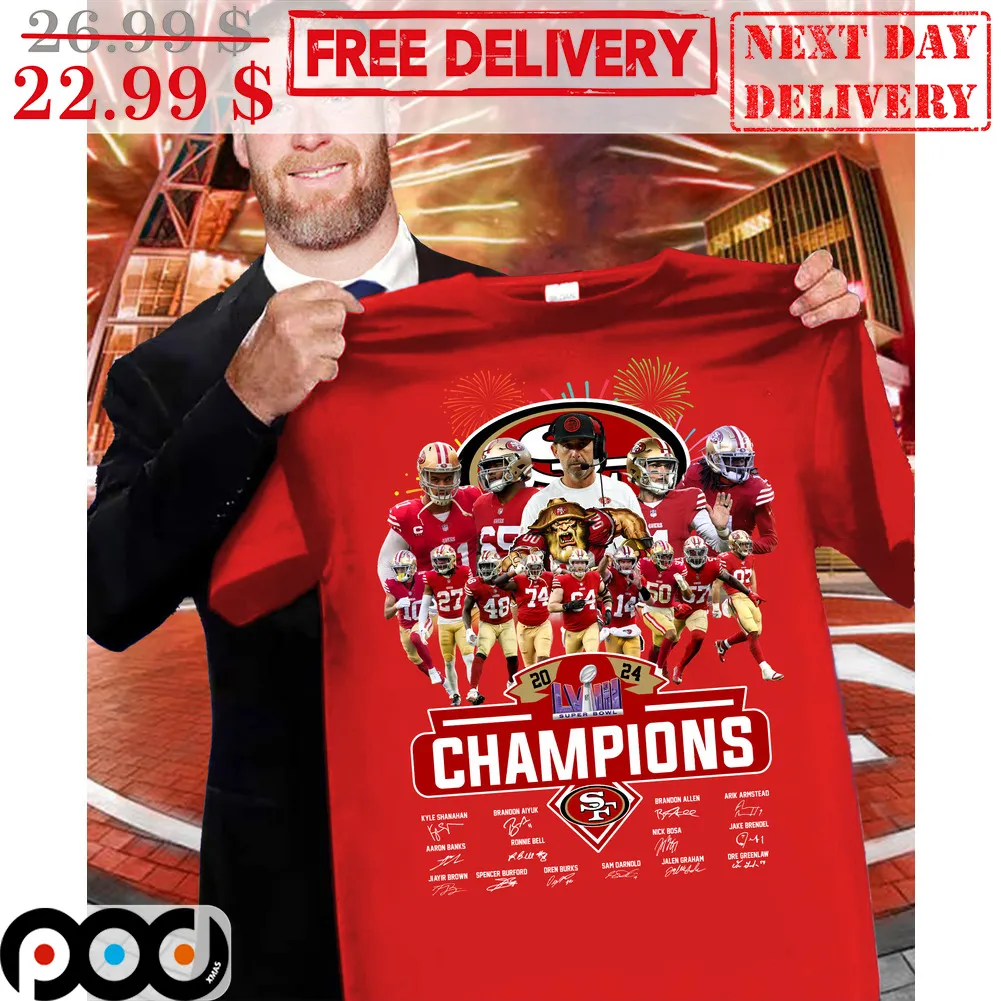 Kansas City Chiefs Team Champions Signature Super Bowl 2024 Shirt