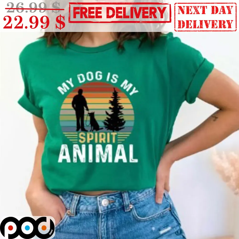 My Dog Is My Spirit Animal Retro Vintage Shirt