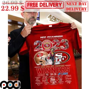 NFC Champion 2023 San Francisco 49Ers 2023 2024 NFC Champions Winners Signature Shirt