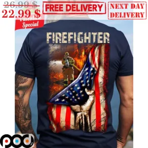 Pround Firefighter American Flag Shirt