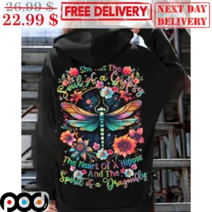She Has The Soul Of A Gypsy The Heart Of A Hippie And The Spirit Of A Dragonfly Shirt