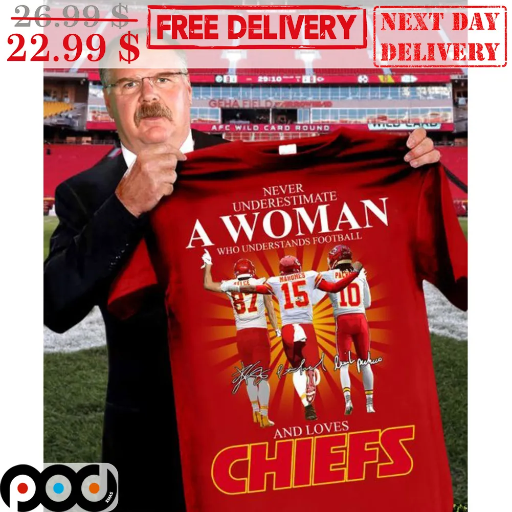 Never Underestimate A Woman Who Understands Football And Loves Chiefs Signature Shirt