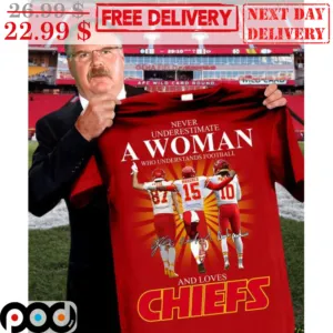 Never Underestimate A Woman Who Understands Football And Loves Chiefs Signature Shirt