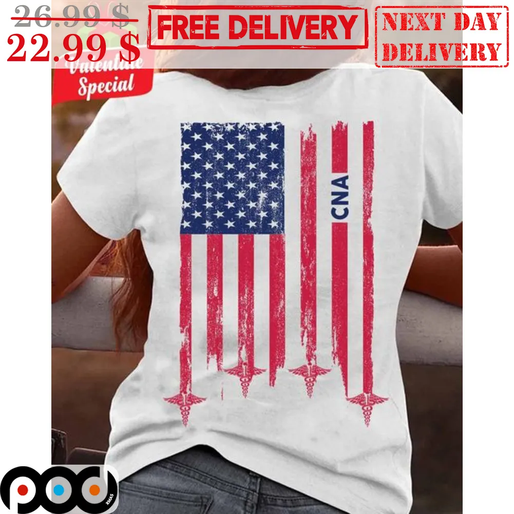 Proud CNA American Flag Vintage Shirt