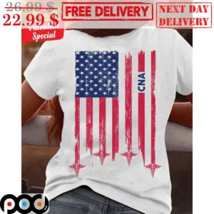 Proud CNA American Flag Vintage Shirt