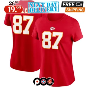 Travis Kelce 87 Kansas City Chiefs Super Bowl LVIII Shirt