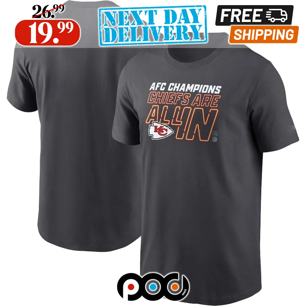 Kansas City Chiefs 2023 AFC Champions Locker Room Trophy Shirt