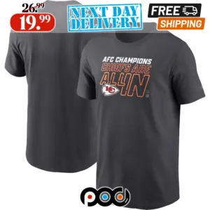 Kansas City Chiefs 2023 AFC Champions Locker Room Trophy Shirt