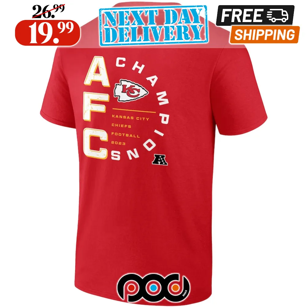 Kansas City Chiefs Fanatics Branded 2023 AFC Champions Shirt