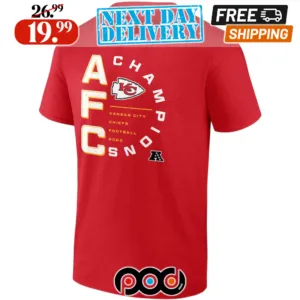 Kansas City Chiefs Fanatics Branded 2023 AFC Champions Shirt