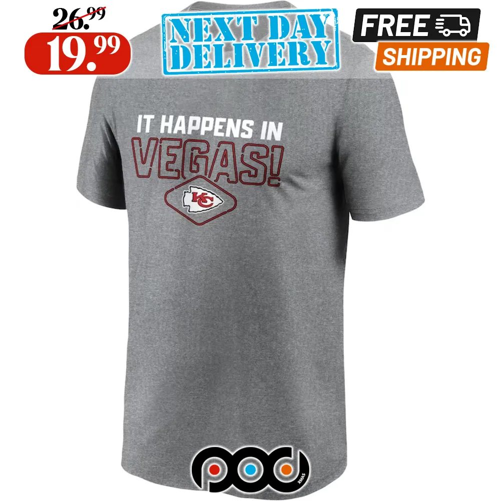 Kansas City Chiefs It Happens In Vegas Super Bowl LVIII Logo Lockup Shjrt