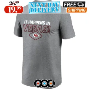 Kansas City Chiefs It Happens In Vegas Super Bowl LVIII Logo Lockup Shjrt