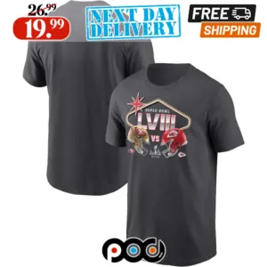 Kansas City Chiefs vs San Francisco 49ers Super Bowl LVIII Matchup Shirt