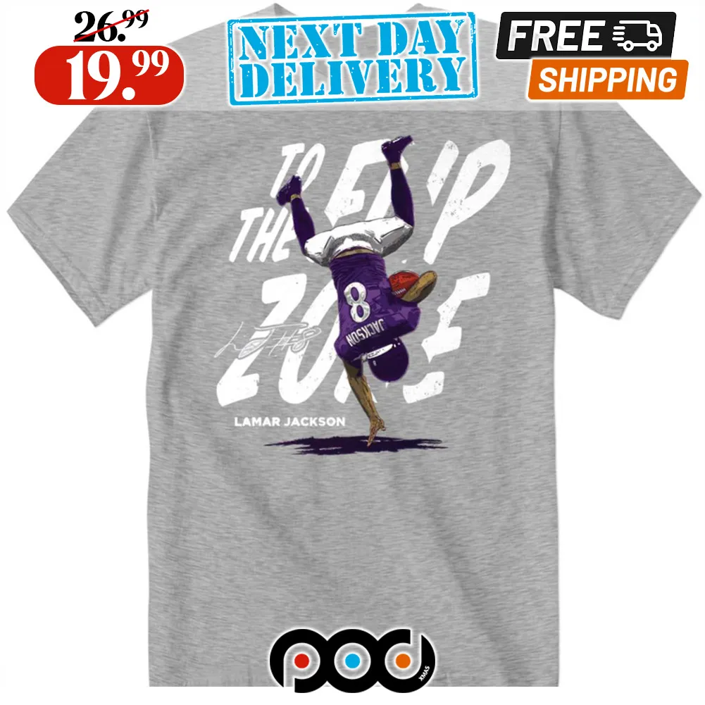 Lamar Jackson Baltimore Ravens Flip Zone NLF Shirt