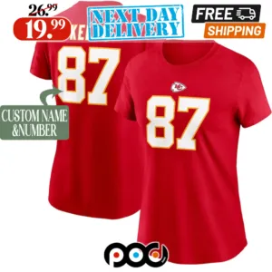 Personalized Kansas City Chiefs Player Name & Number Super Bowl LVIII Shirt