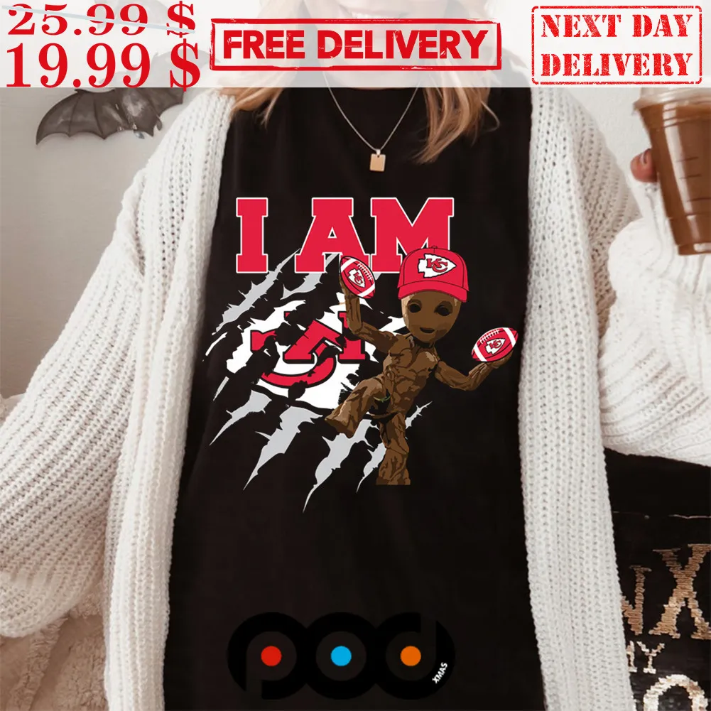Funny Baby Groot Football Kansas City Chiefs Shirt