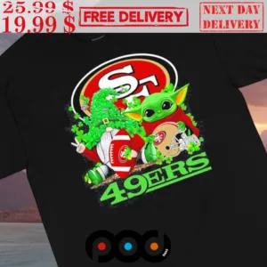 Gnome And Baby Yoda San Francisco 49ers Football Patrick’s Day shirt