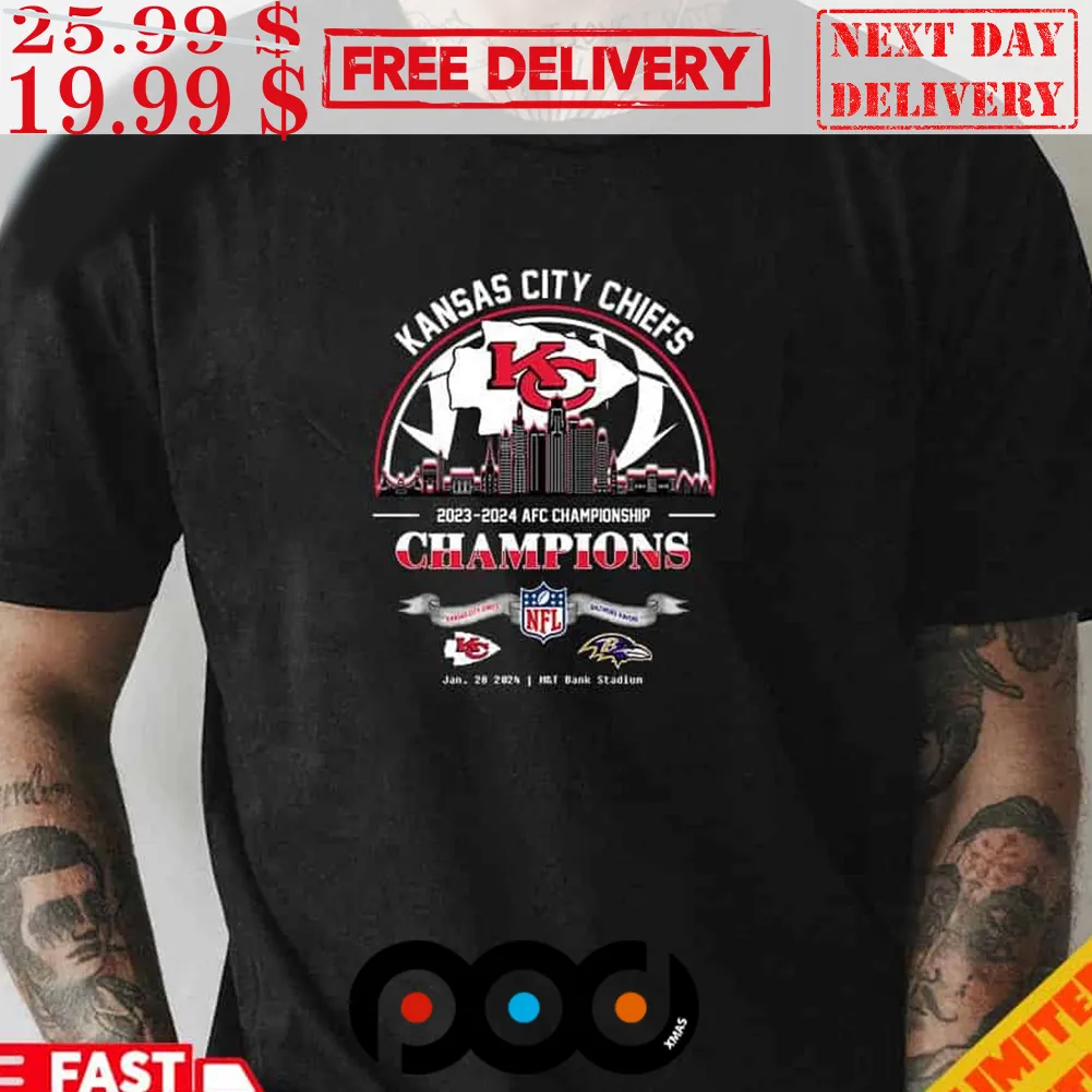 Kansas City Chiefs 2023 2024 Afc Super Wild Card Winners Nfl Playoffs Shirt