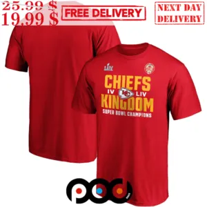 Kansas City Chiefs Fanatics Branded Super Bowl LV Bound Big & Tall Break Speed Shirt