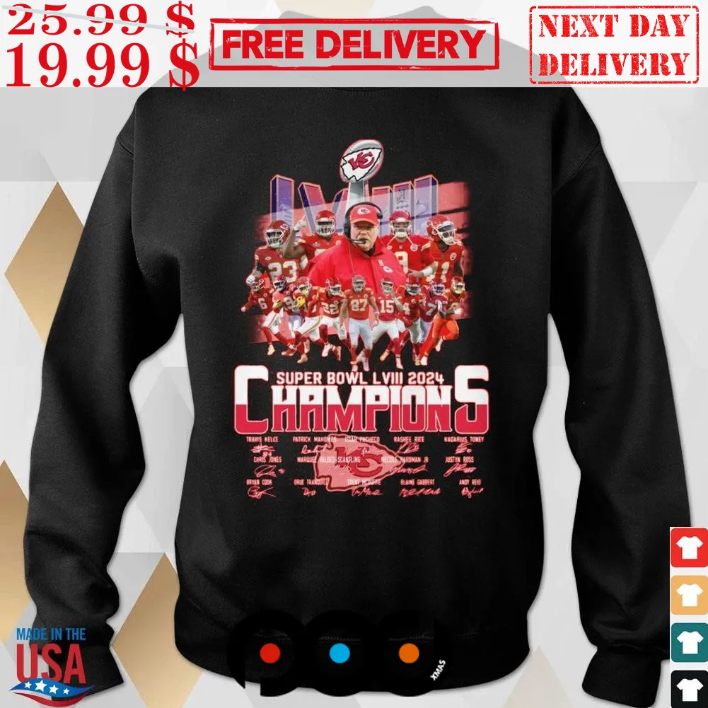 Kansas City Football Champions Super Bowl Lviii 2024 Shirt