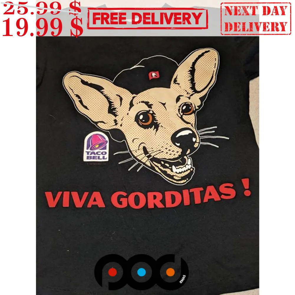 Viva Gorditas Chihuahua Taco Bell Ls Black Shirt