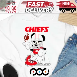 Kansas City Chiefs Mickey Mouse Super Bowl NFL Shirt