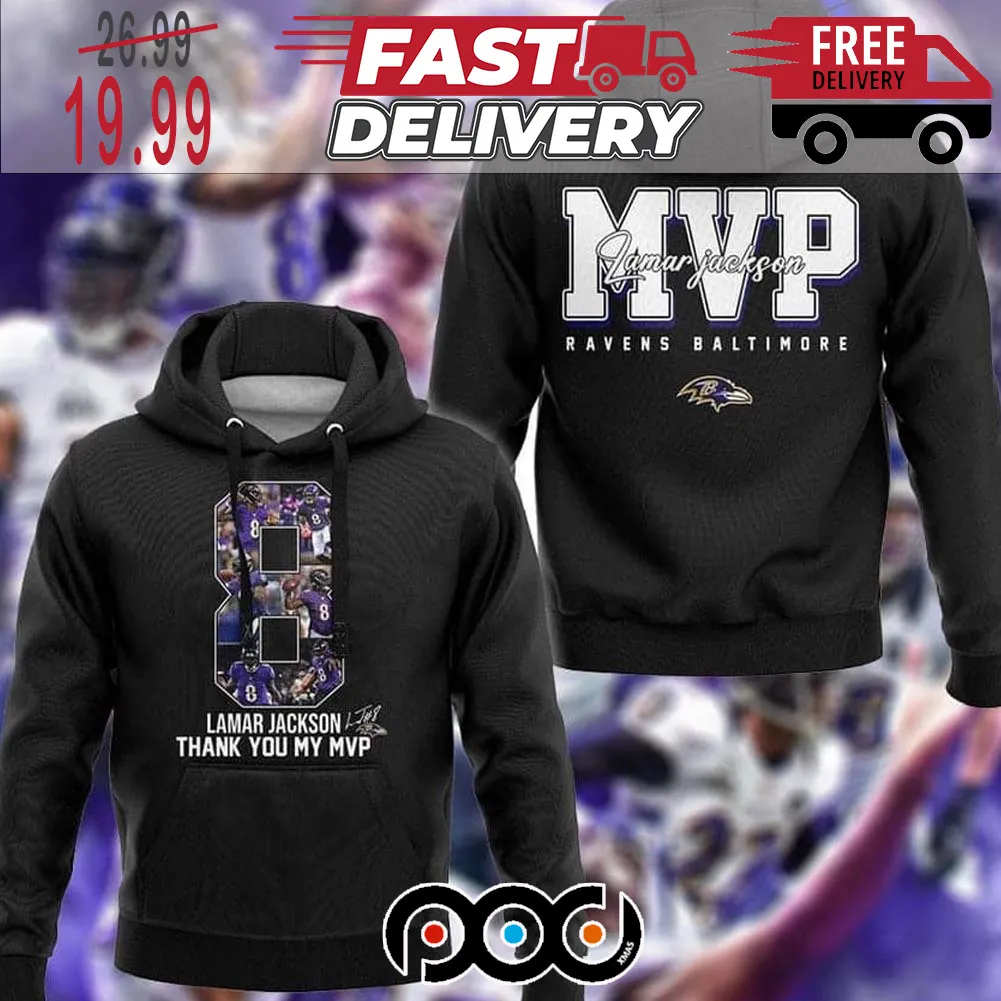 Lamar Jackson Thank You My MVP Ravens Super Bowl NFL Shirt