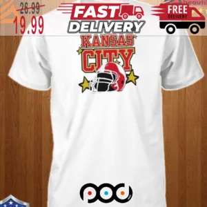 Nice Kansas City Chiefs helmet Stars Super Bowl NFL Shirt