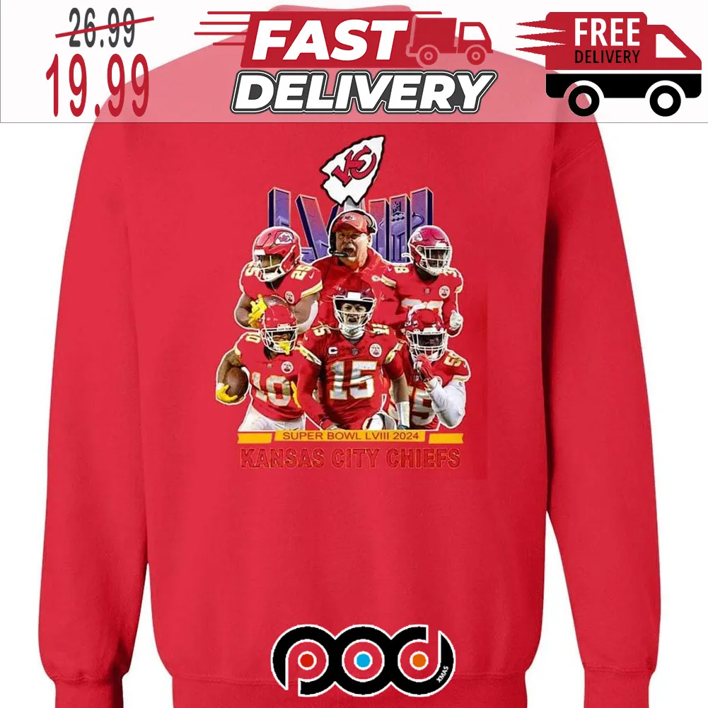 Super Bowl Lviii 2024 NFL Kansas City Chiefs Shirt