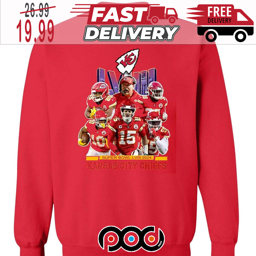Super Bowl Lviii 2024 NFL Kansas City Chiefs Shirt