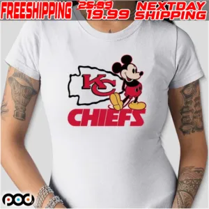 Mickey Kansas City Chiefs Logo Shirt