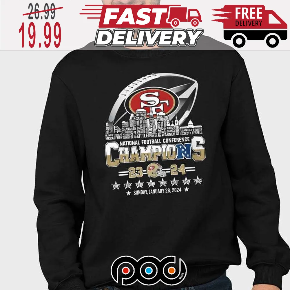49ers 2024 National Football Conference Champions Super Bowl NFL Shirt