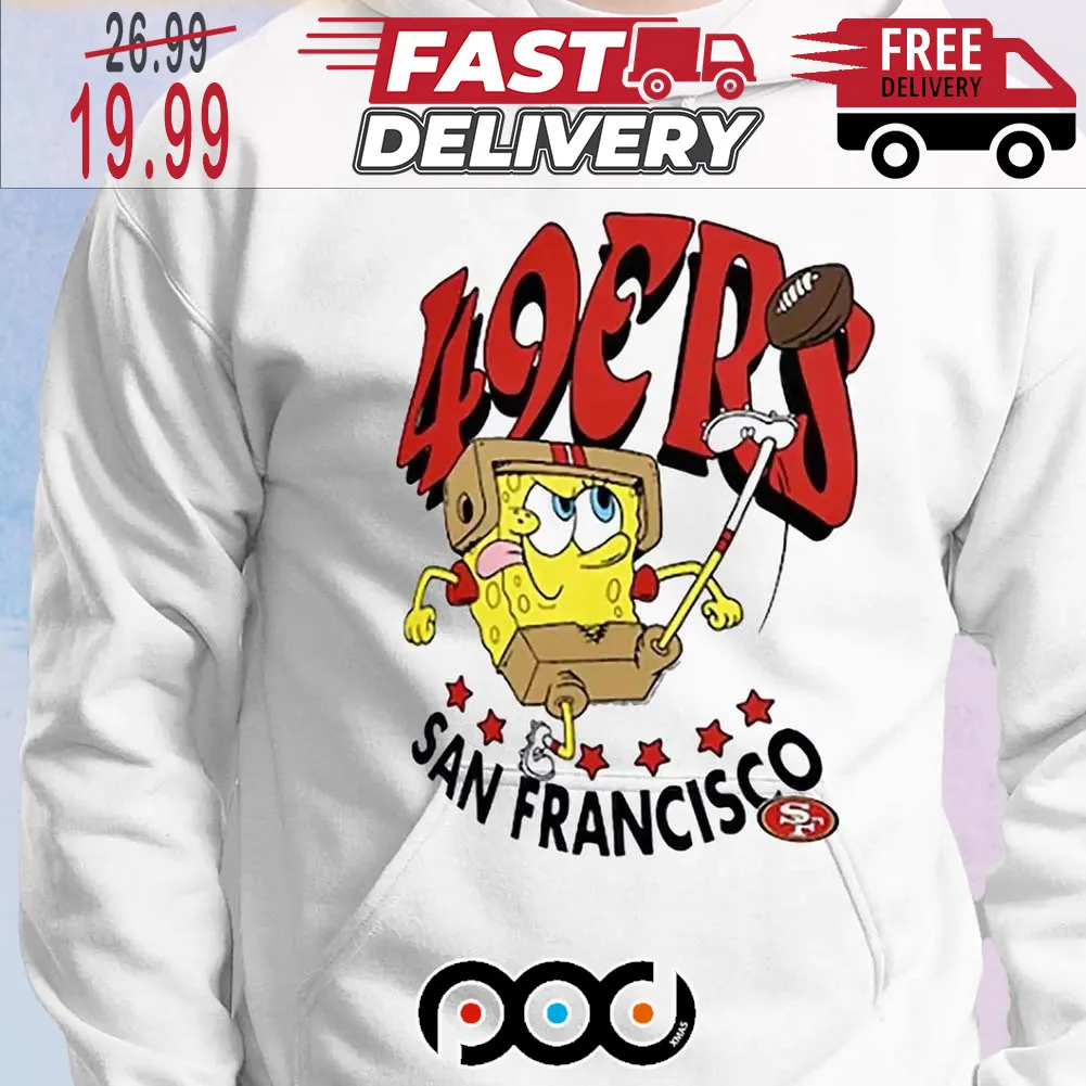 49ers Super Bowl LVIII X SpongeBob SquarePants Super Bowl NFL Shirt