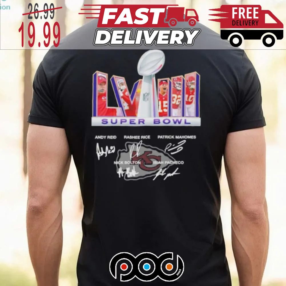 Kansas City Chiefs Team Lvii Super Bowl NFL Signature Shirt