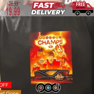 San Francisco 49ers NFC Champs On To Vegas Super Bowl NFL Shirt