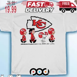 Snoopy The Peanuts Kansas City Chiefs Super Bowl NFL Shirt