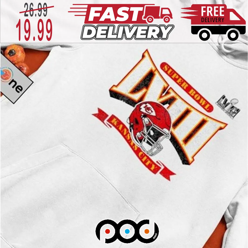 Stream Kansas City Chiefs Super Bowl Lviii Helmet Retro Super Bowl NFL Shirt