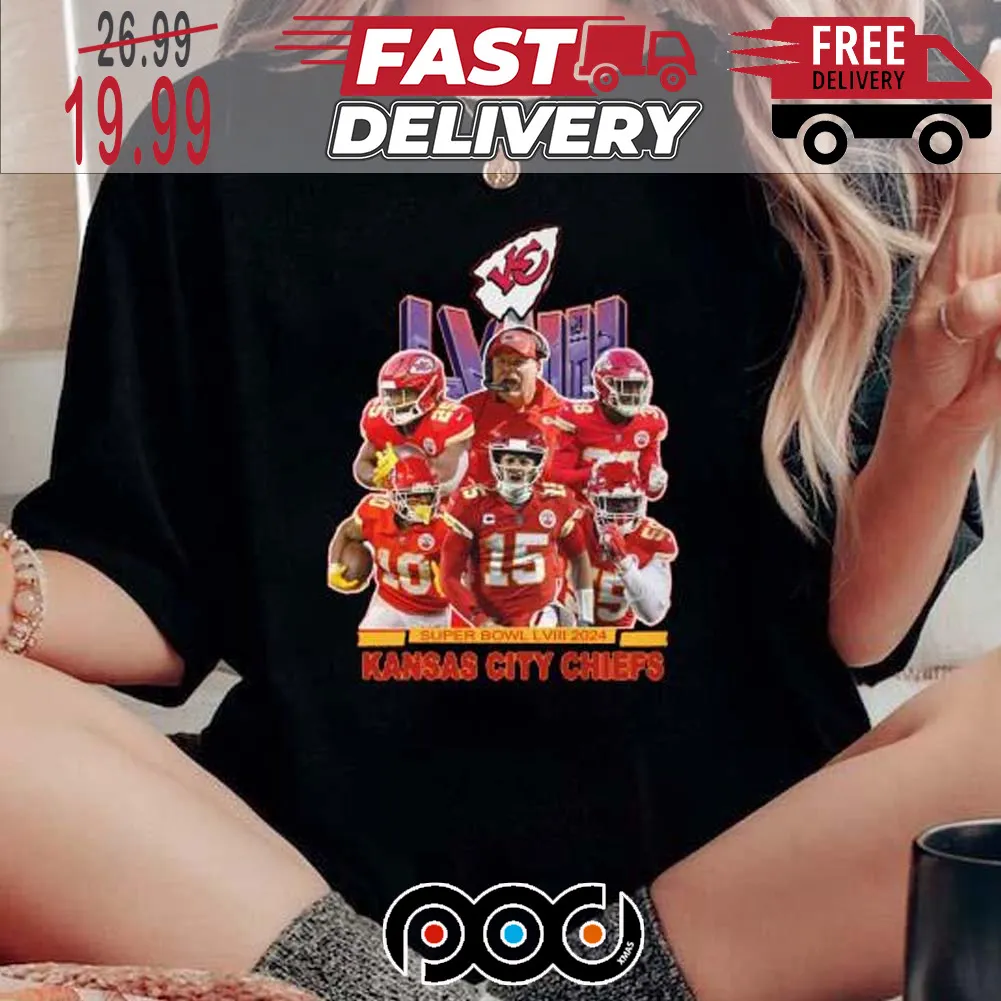 Super Bowl NFL LVIII 2024 Kansas City Chiefs Shirt